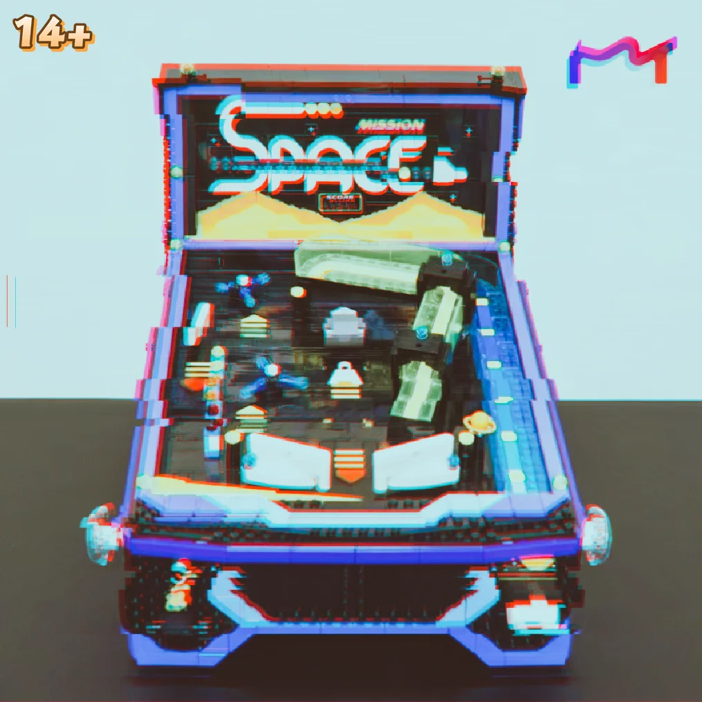Arcade Vibes - 2274pcs Street Game Pinball Machine Tabletop