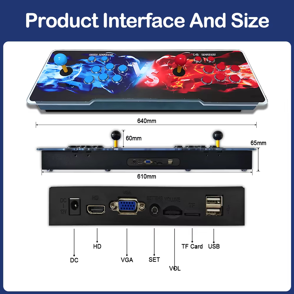 29800 In 1 Arcade Console 3D R - Trackball Controller Arcade ulasan dan harga